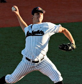 2009 West Coast League Pitcher of the Year Makes First Big League Start.