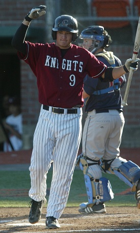 Corvallis Knights 2008 MVP Alex Burg Catching in Marlins System.