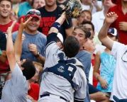 Ex-Knight Chris Stewart of the Yankees Makes Great Catch & Throw vs. Red Sox.
